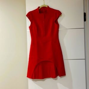 Red cocktail dress